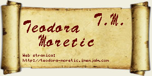 Teodora Moretić vizit kartica